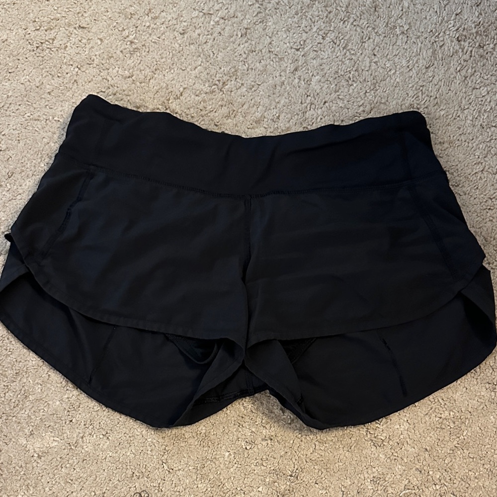 Lululemon Black Speed Shorts